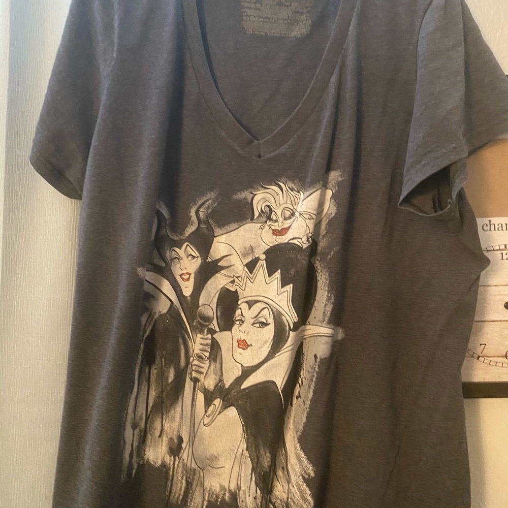 Disney store original villains v neck tshirt